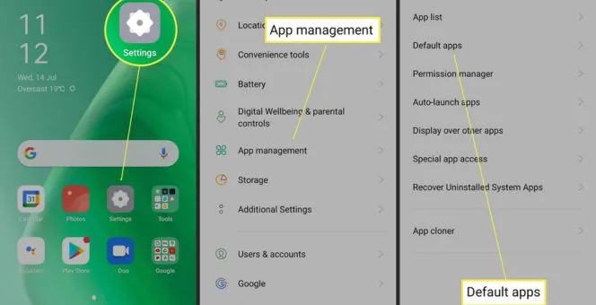 default browser in Android