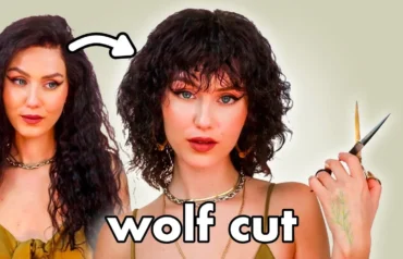 wolf cut curly hair