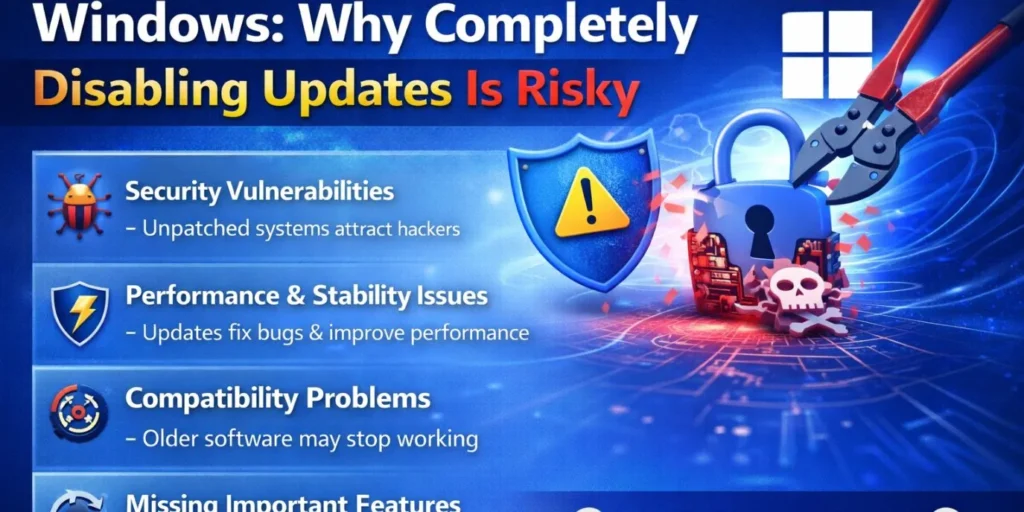 Why Completely Disabling Updates Is Risky